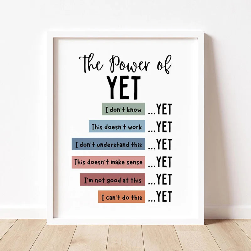 Motivational Quote Canvas Print | Minimalist Wall Art for Home & Office
