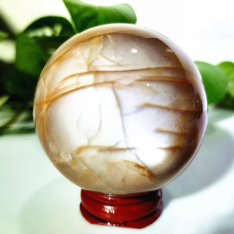 Druzy Agate Crystal Sphere – Natural Geode Décor