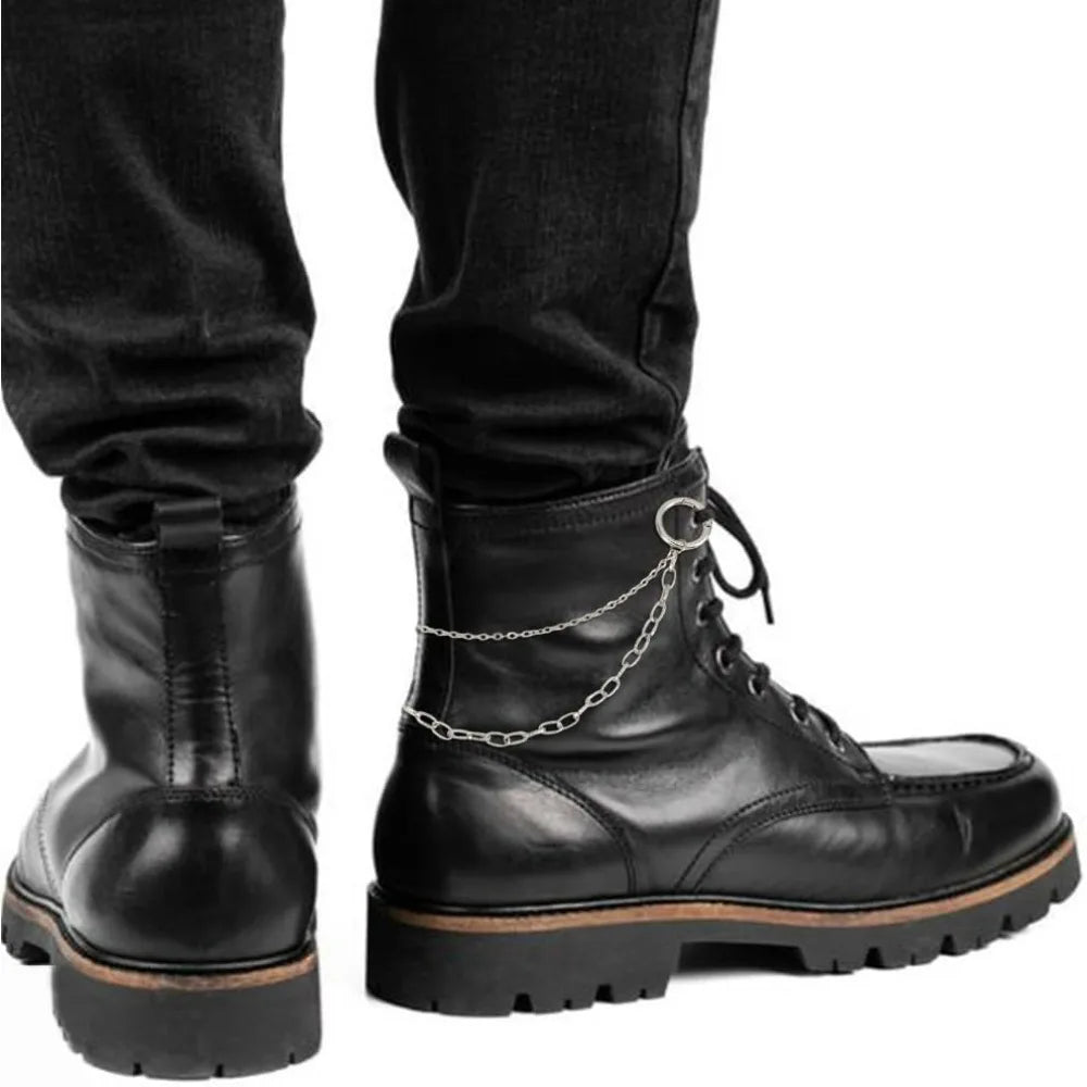 Shoe Chain Charms – Double Layer Alloy Sneaker & Boot Strap Chains for Women