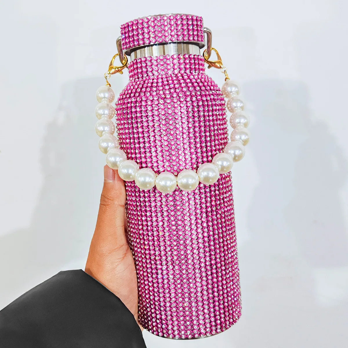 Starlit Sip Embellished Insulated Water Bottle with Chain