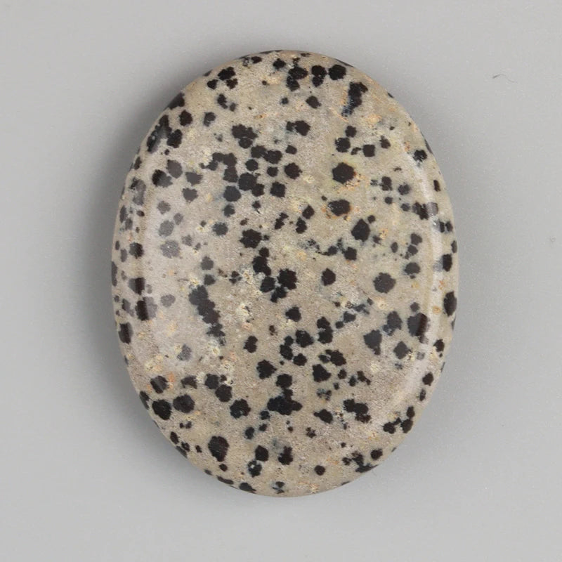 Crystal Worry Stone — Hand-Carved Natural Palm Stone for Meditation & Anxiety Relief