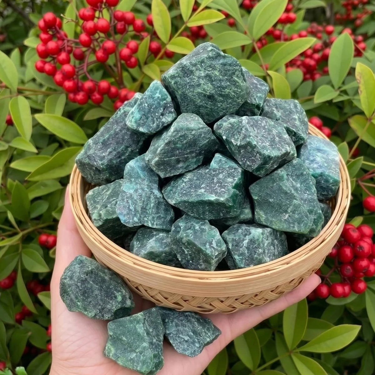 Natural Rough Emerald Crystal Chunks | Raw Green Healing Stone 500g