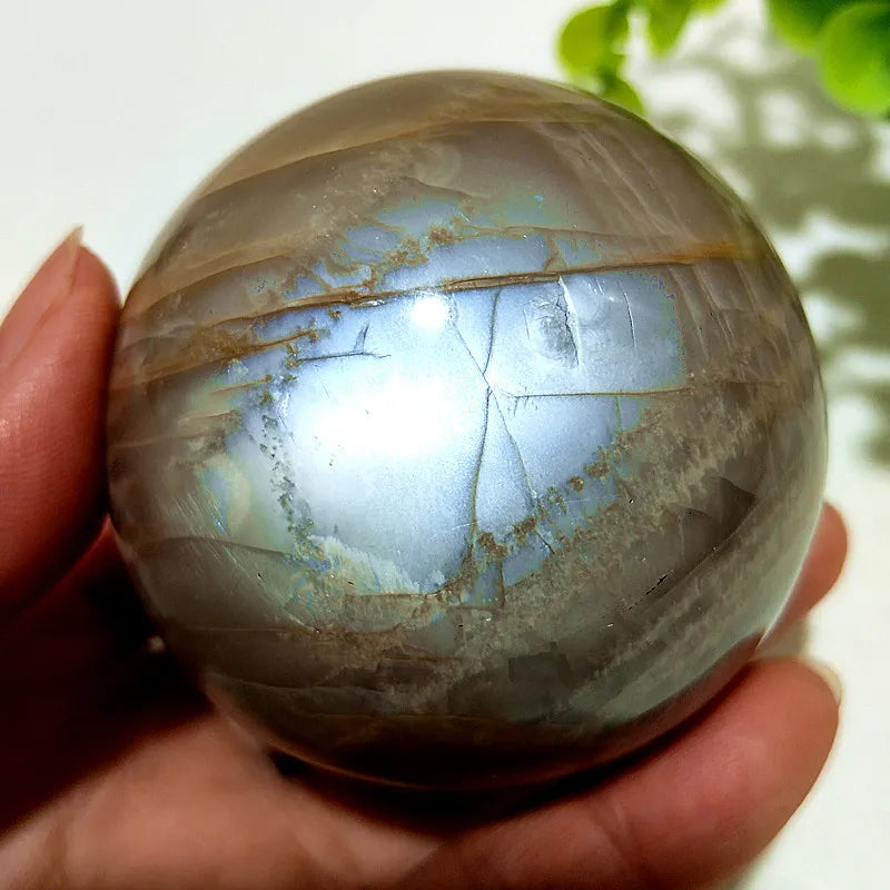 Druzy Agate Crystal Sphere – Natural Geode Décor