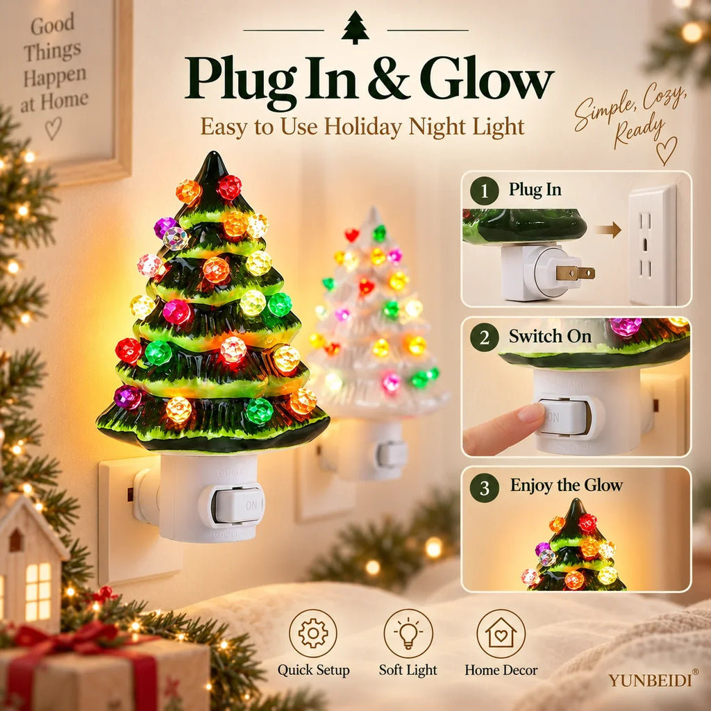 Plug-In Christmas Tree Night Light