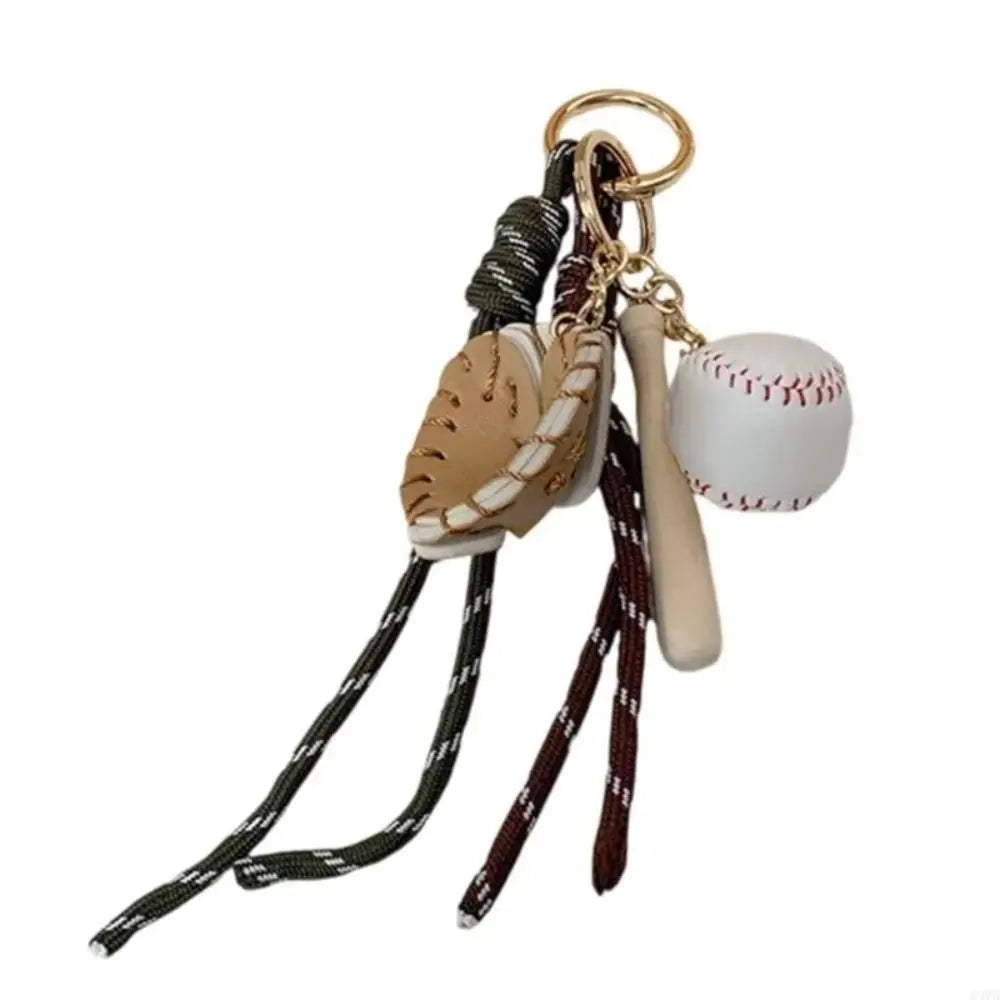 Baseball Braid Rope Bag Charm – Miu Style Woven Nylon Pendant