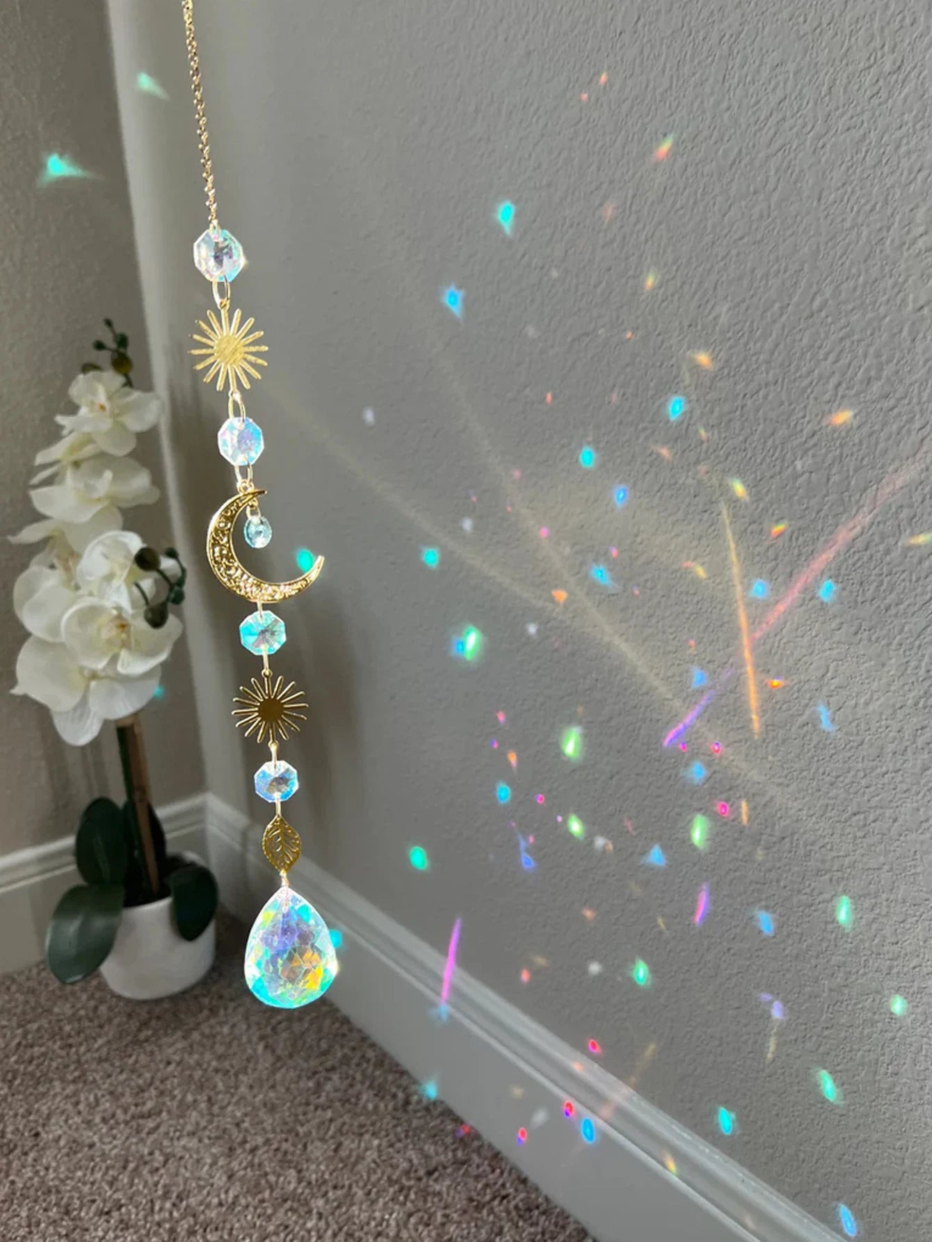 Sun & Moon Prism Pendant