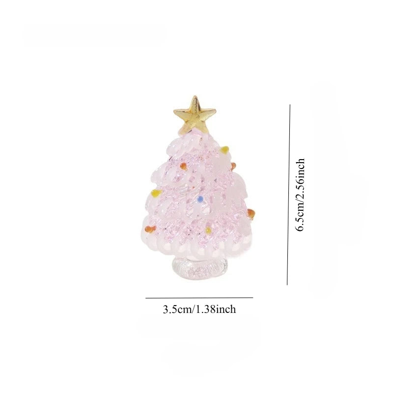 Mini Glass Christmas Tree Figurine