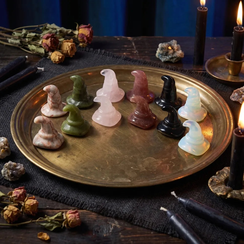 Mini Witch Hat Ornament | Crystal-Inspired Décor
