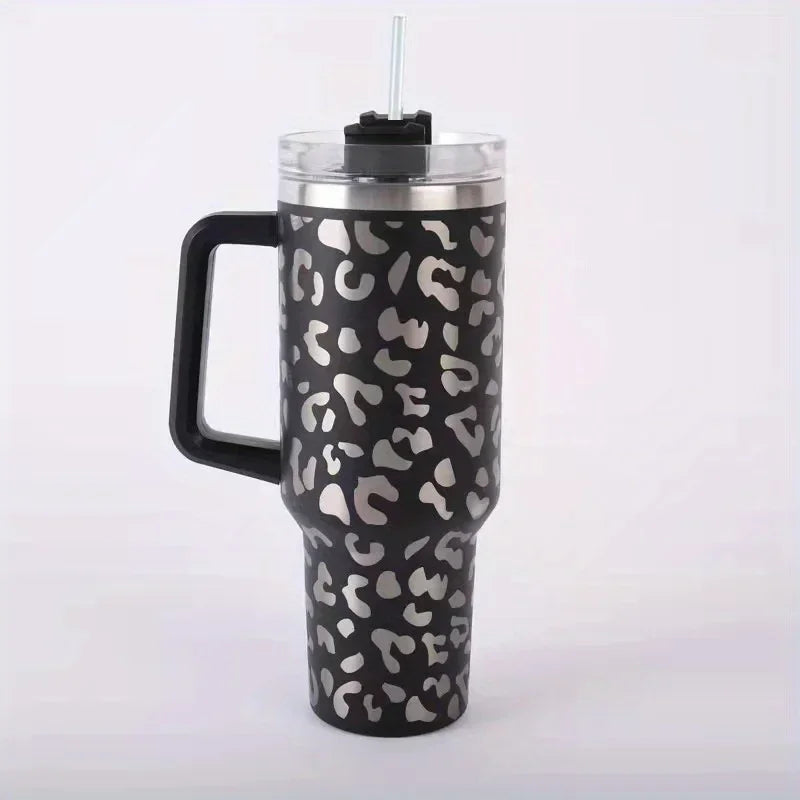Wild Sip 40 oz Insulated Tumbler with Handle & Straw