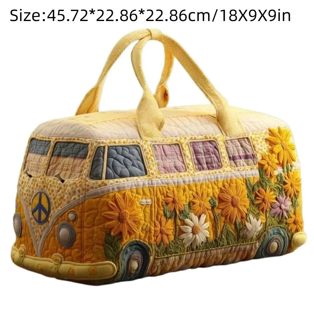 Quilted Duffle Bag | 3D Nature Scene Weekend & Gym Travel Bag