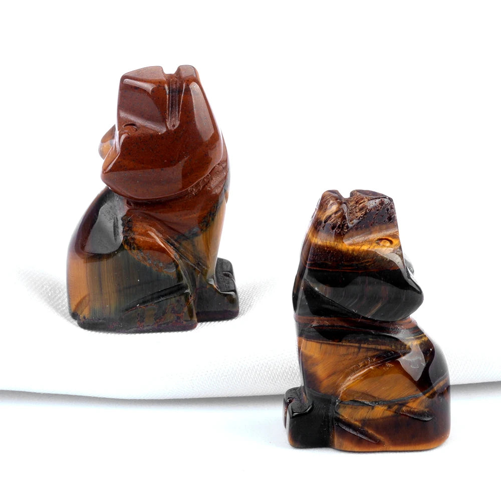 Mini Carved Dog Figurine | Tiny Puppy Keepsake