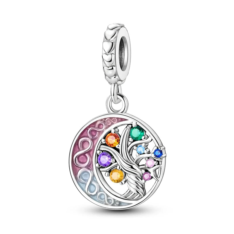 925 Sterling Silver Animal & Floral Charms for Bracelets – Cat, Sunflower & More