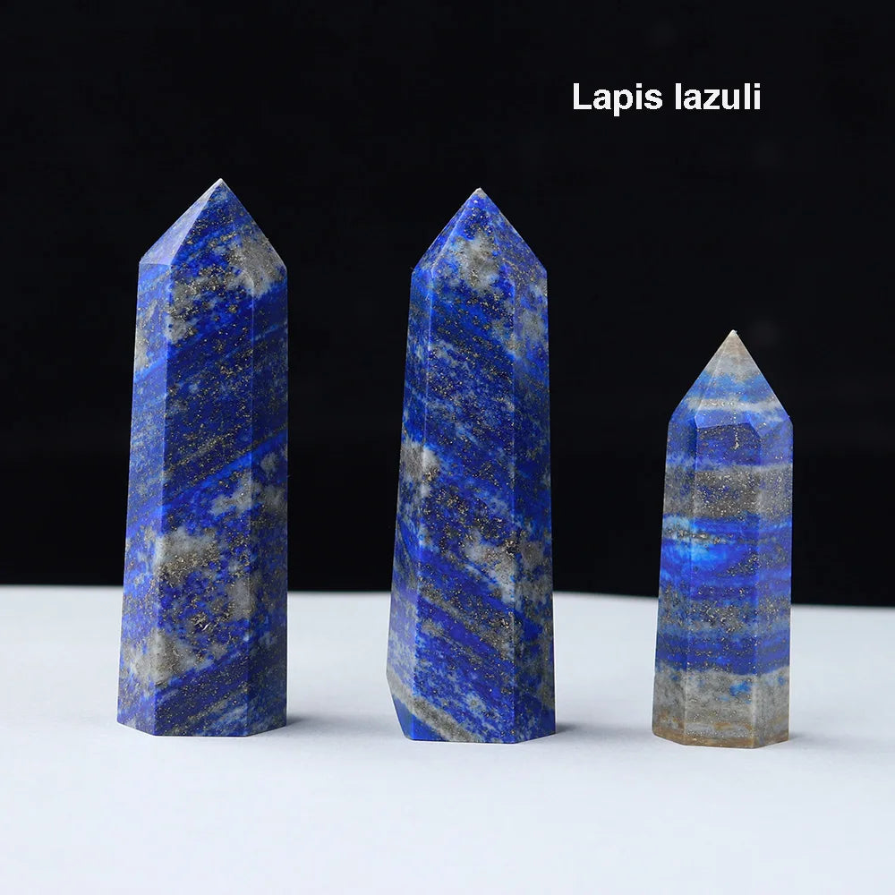 Natural Crystal Tower Wand — Choose Your Stone | Reiki Healing Point for Home Decor & Meditation