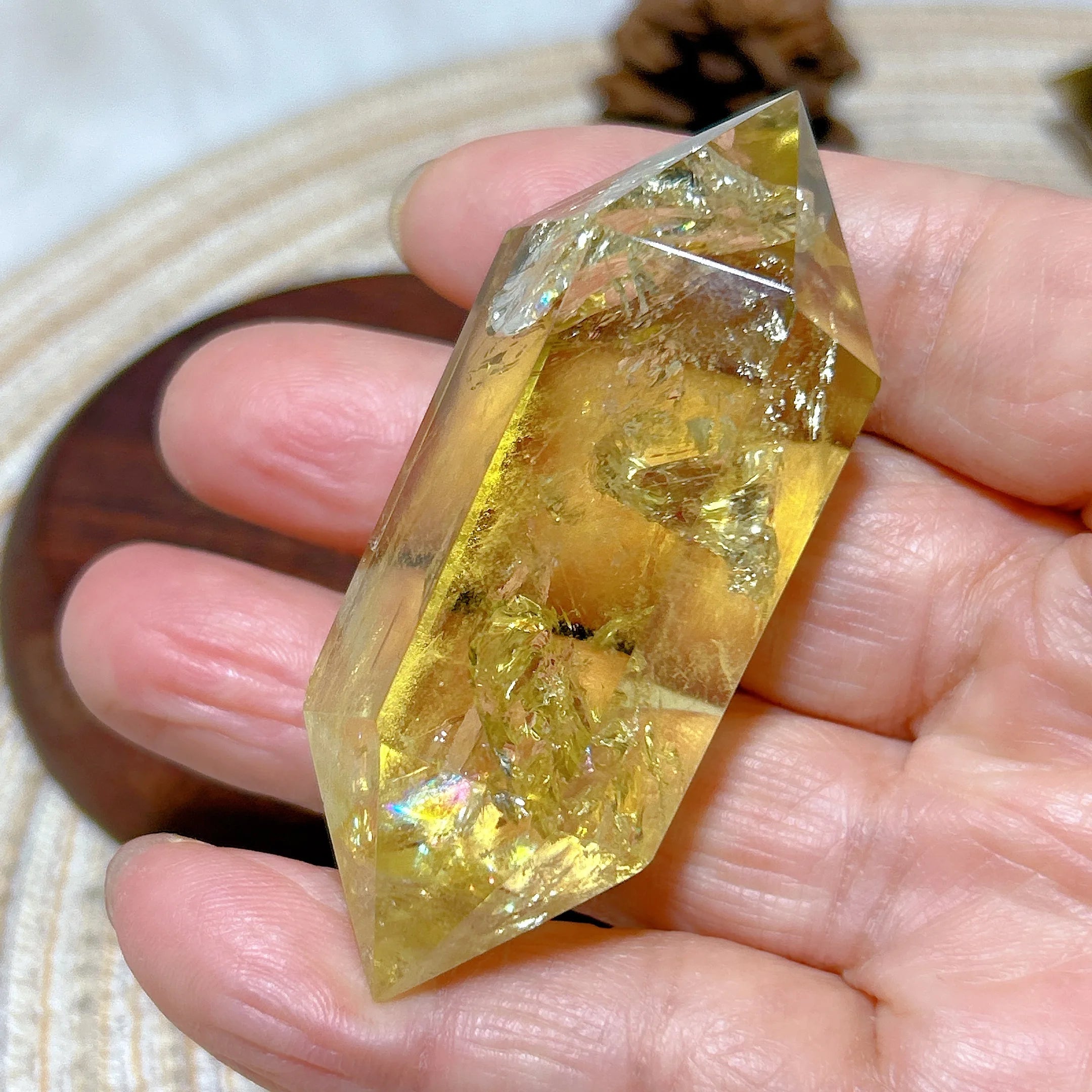 Smoky Citrine Double Tower Crystal
