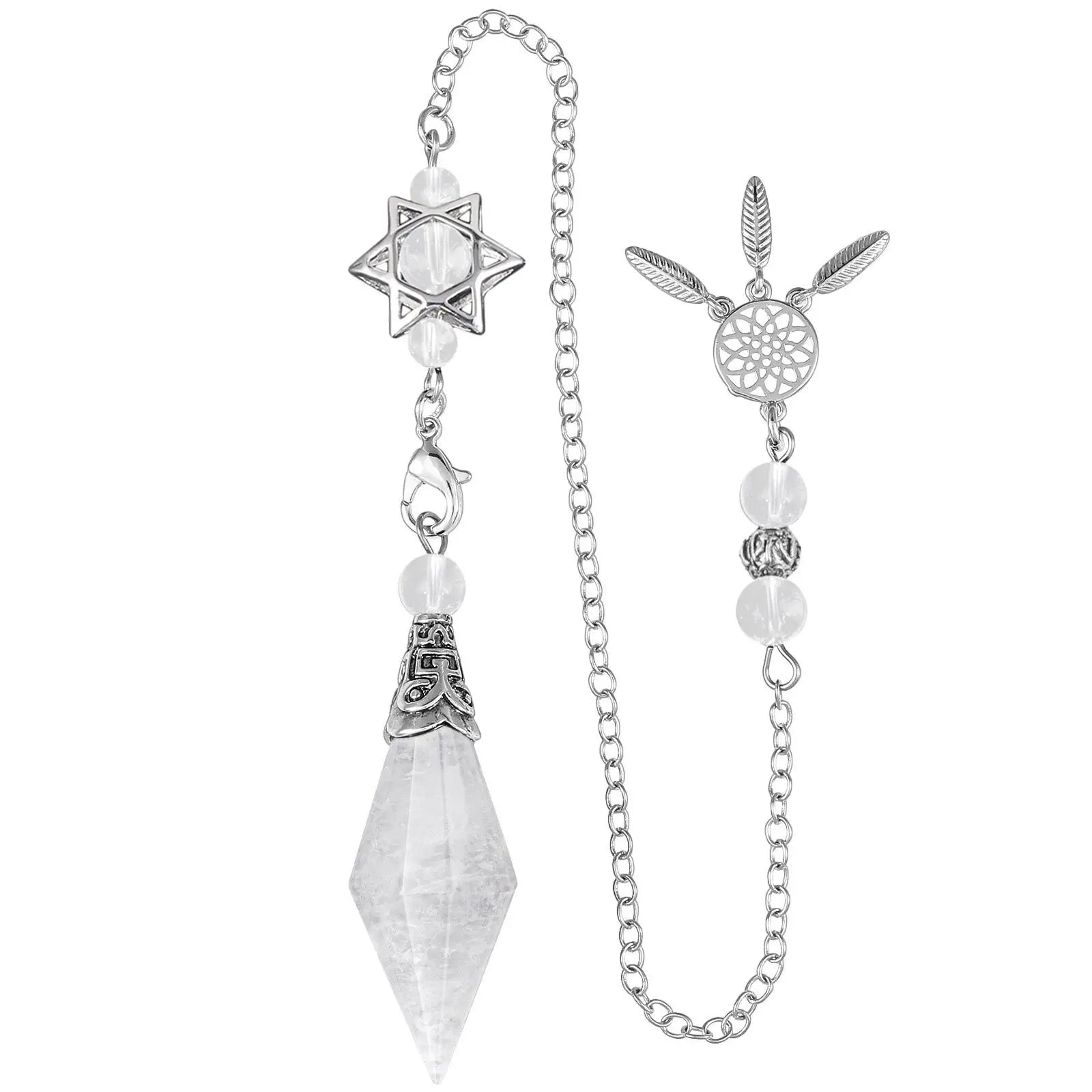 Crystal Pendulum with Dreamcatcher Chain