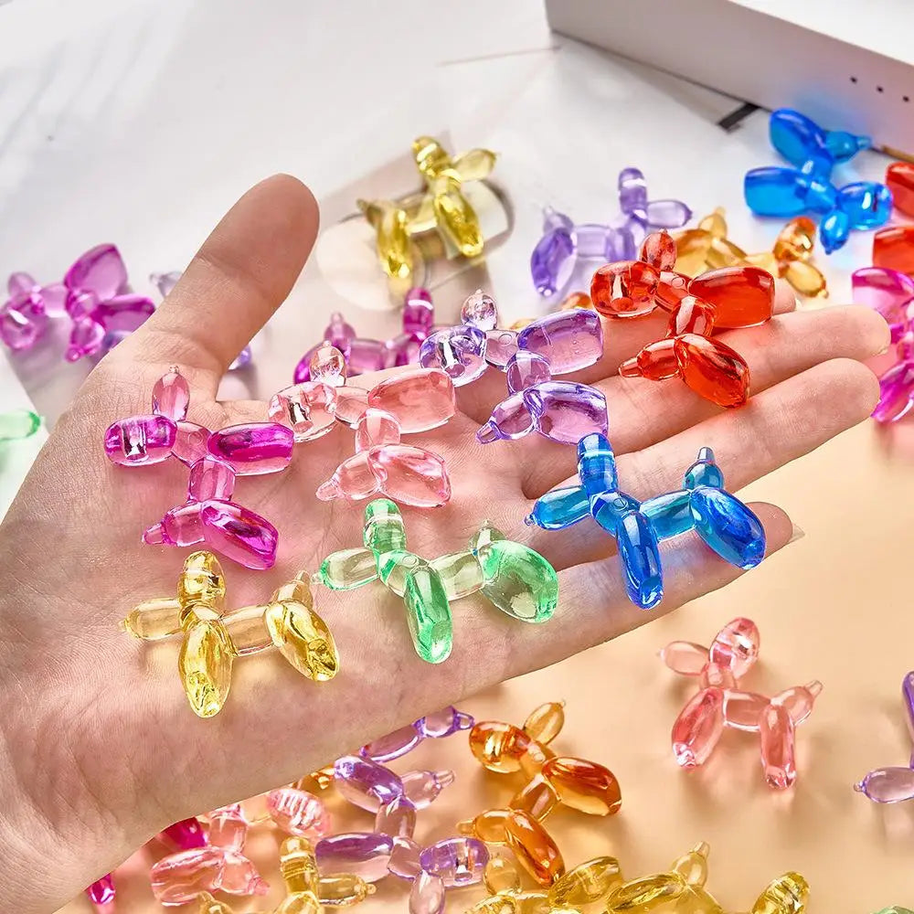 Mini Balloon Dog Ornaments | 50-Piece Mixed-Color Set