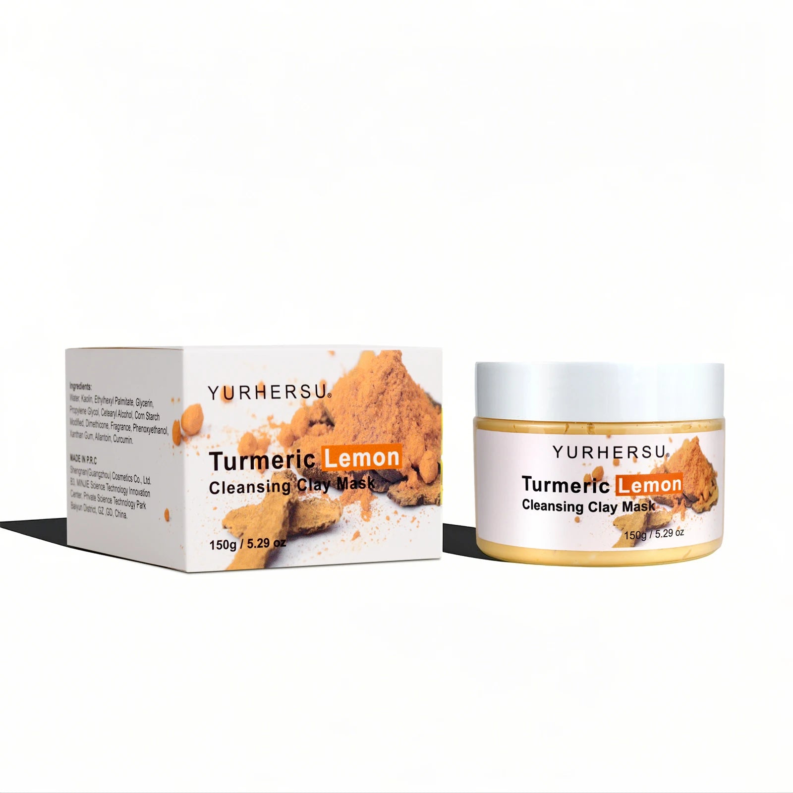 Turmeric & Vitamin C Clay Mask – Deep Cleansing, Pore-Minimizing & Brightening