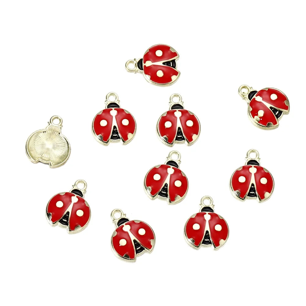 Mixed Colorful Enamel Charms – 10pcs DIY Bracelet & Necklace Pendants