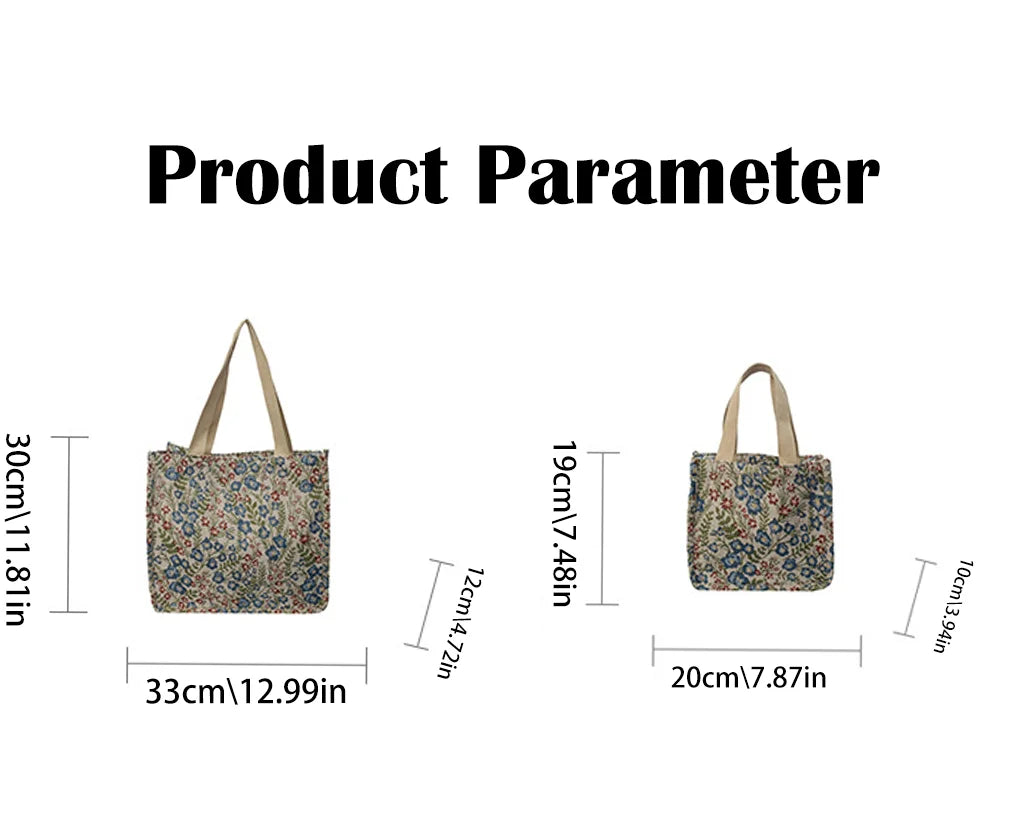 Oversized Canvas Tote Bag — Casual Commuter Shoulder Bag