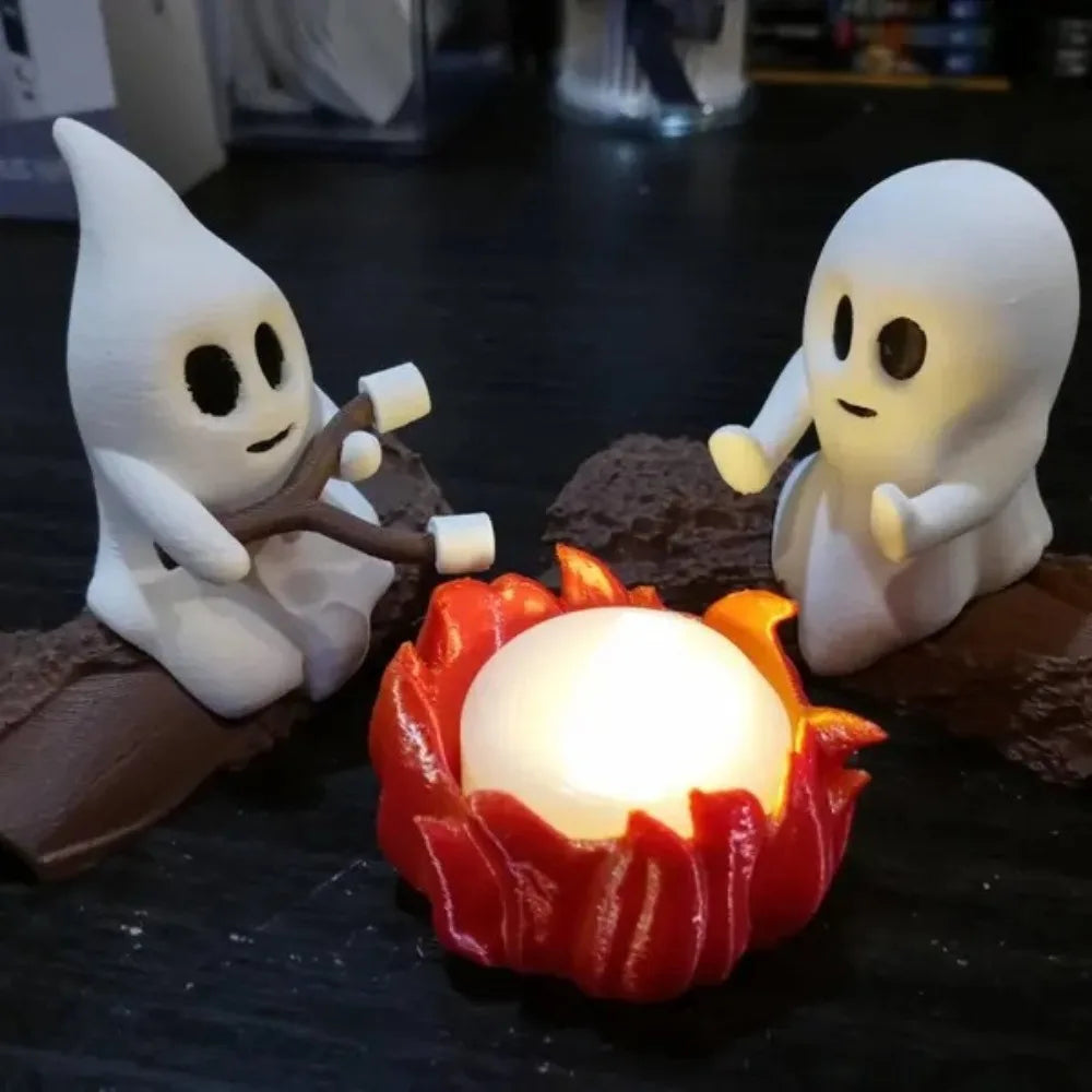 Halloween Ghost Campfire Decor Set | Spooky Outdoor Party Props