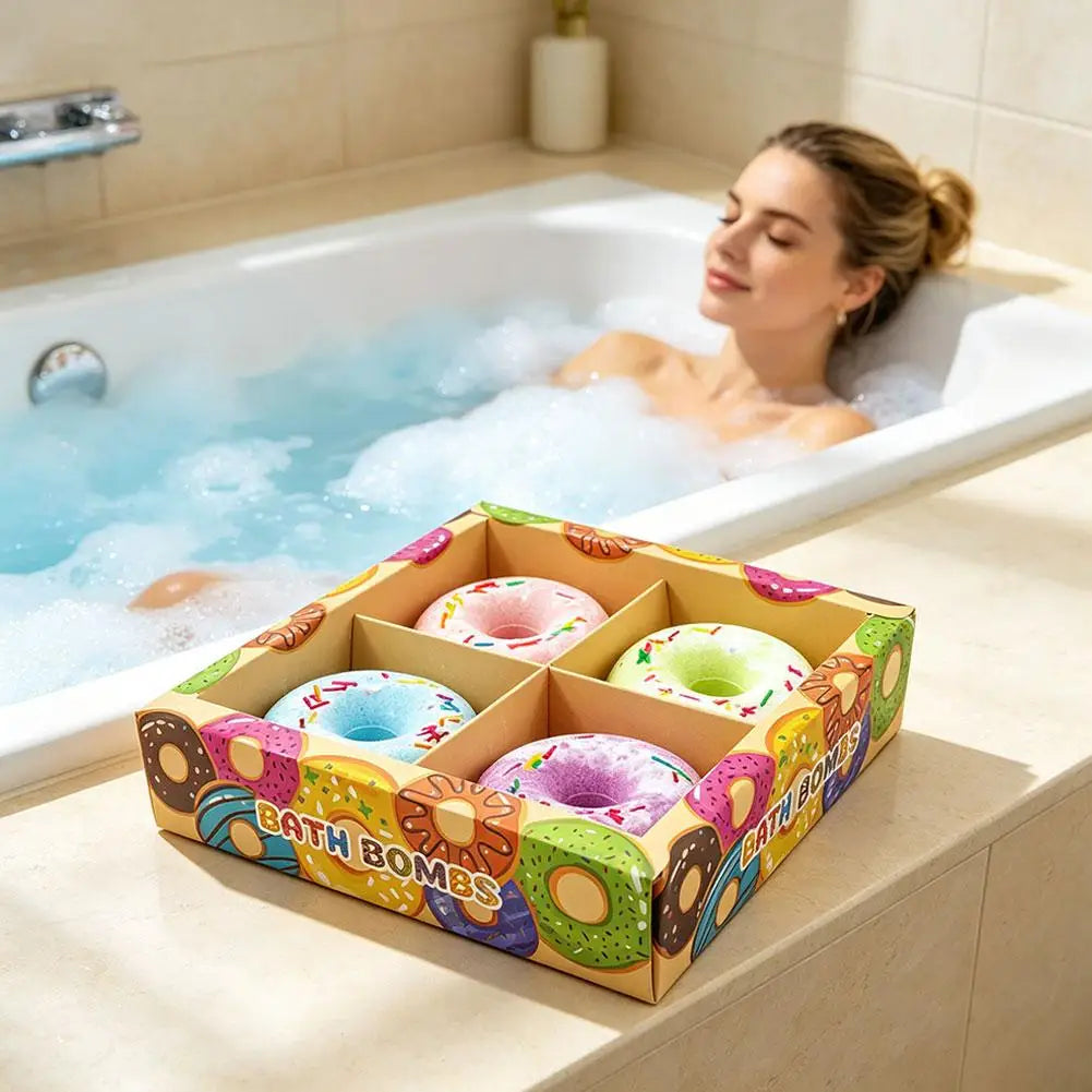 Donut Bath Bombs with Surprise Toys