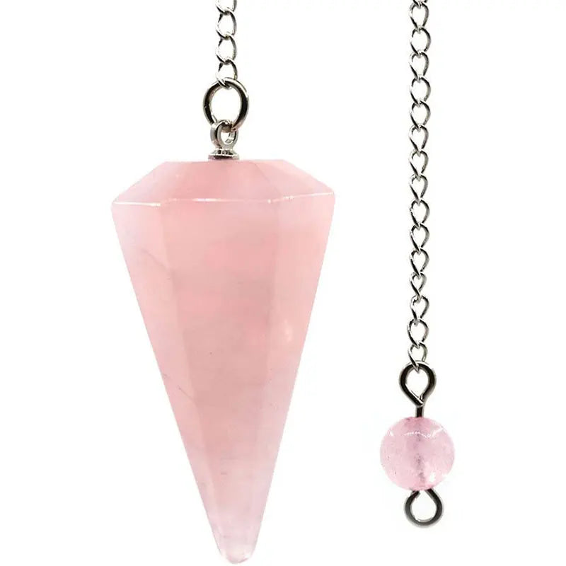 Natural Stone Crystal Pendulum Pendant