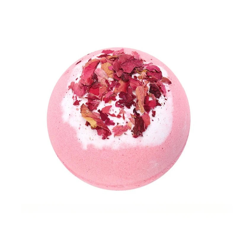 Botanical Bath Bombs with Dried Flowers & Essential Oils