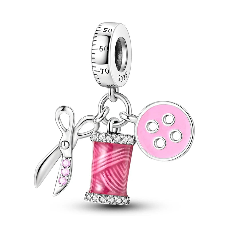 925 Sterling Silver Charm Pendant | Hearts, Bows, Butterflies & More