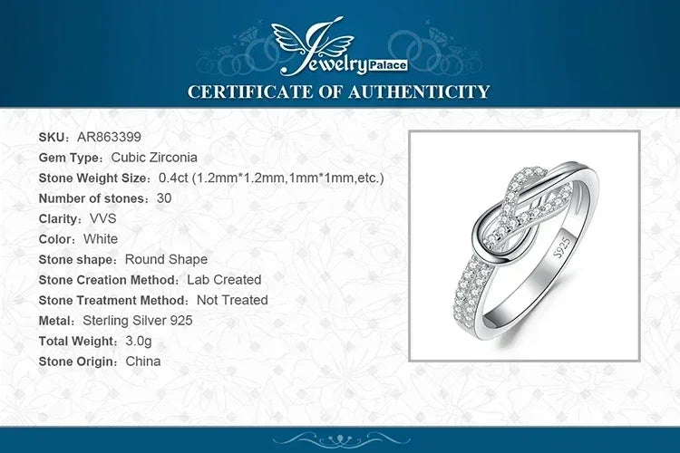 Infinity Love Knot Ring | 925 Sterling Silver