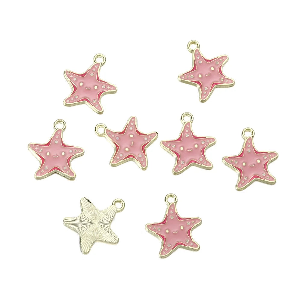 Mixed Colorful Enamel Charms – 10pcs DIY Bracelet & Necklace Pendants