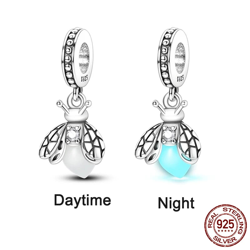 925 Sterling Silver Charm Holder Set – Bag Charm & Key Ring for DIY Jewelry
