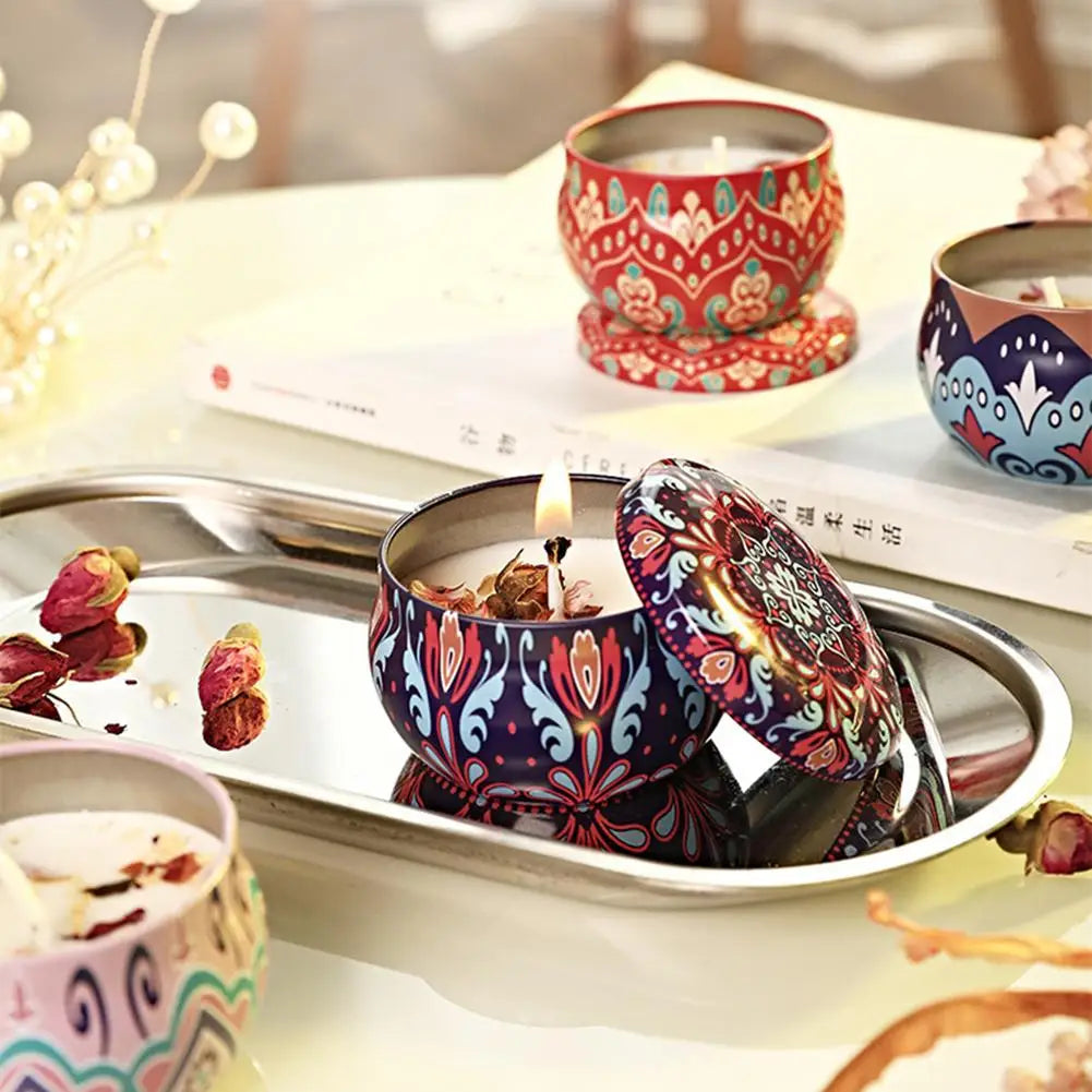 Dried Flower Scented Candles for Aromatherapy