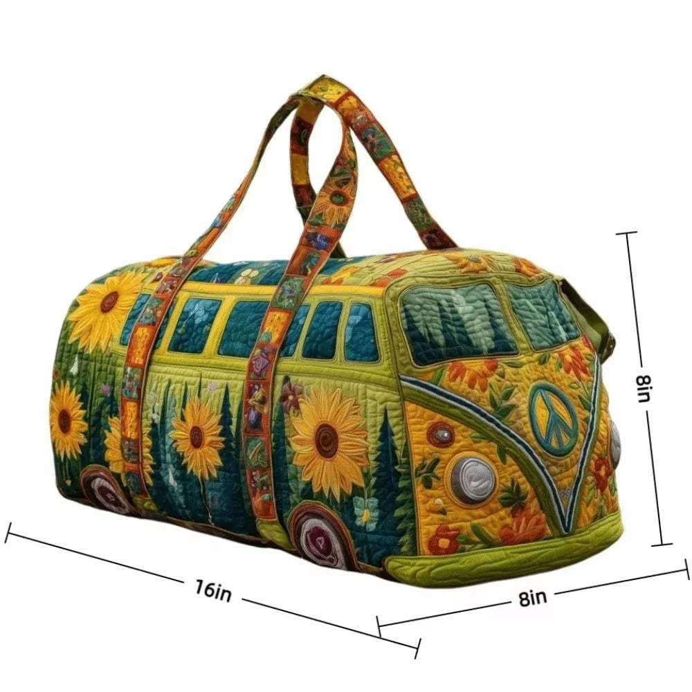 Quilted Travel Duffle Tote Bag | 30 Styles | Beach, Gym & Hiking