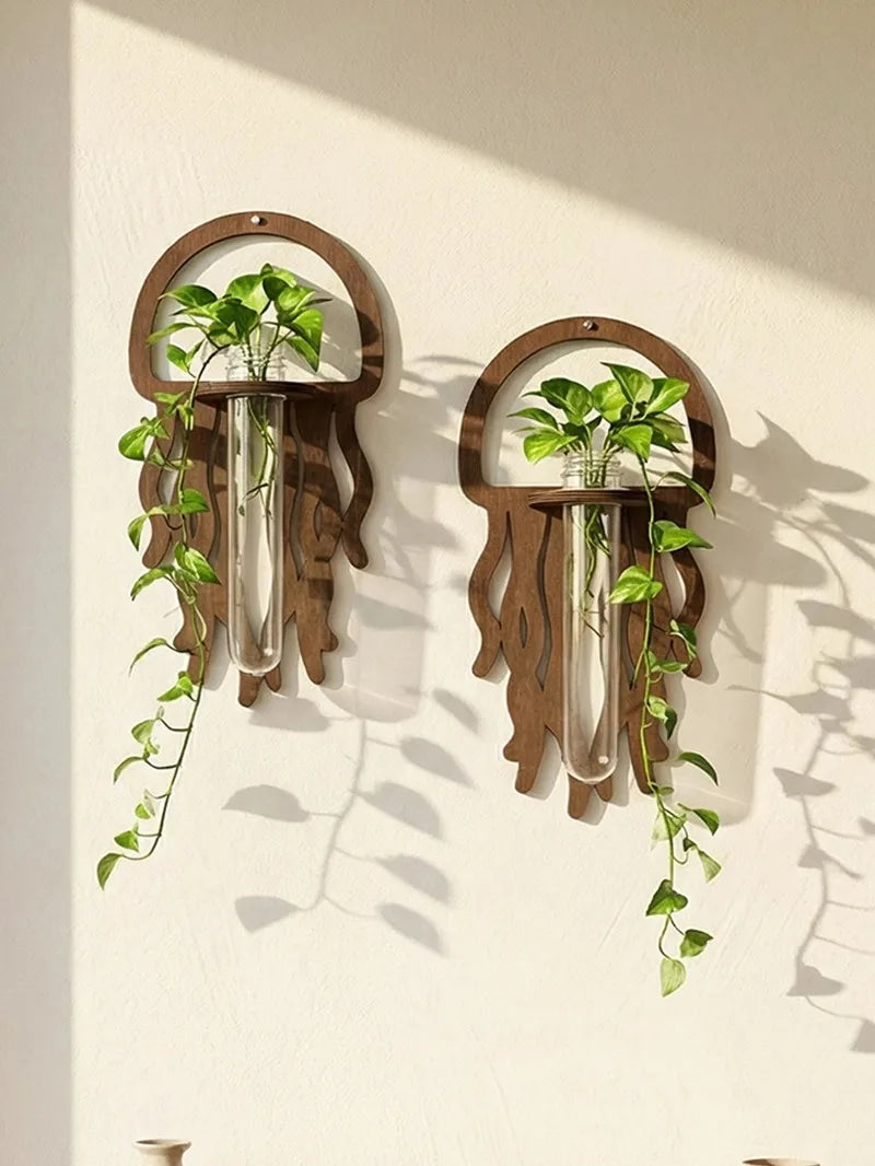 Wooden Wall Propagation Station | Sun, Jellyfish & Lantern