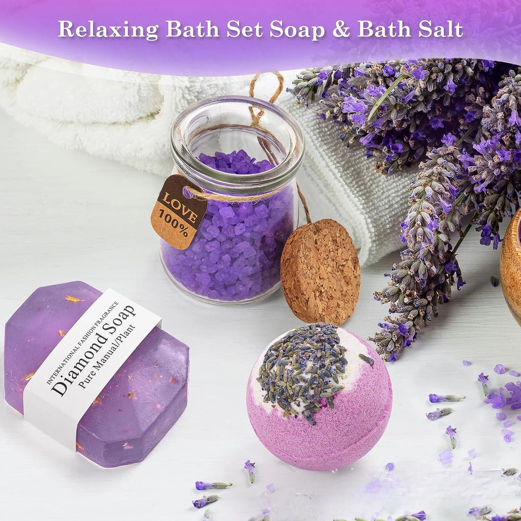 Lavender Spa Gift Basket Set