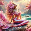 Mermaid Diamond Painting Kit | Full-Drill Round Diamonds