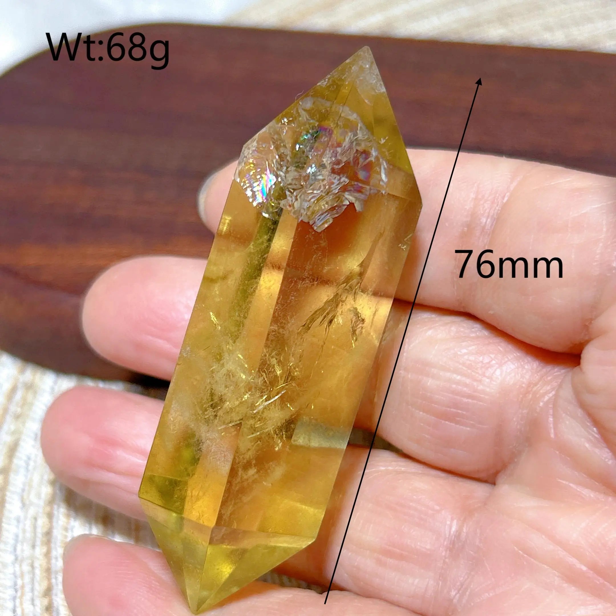 Smoky Citrine Double Tower Crystal