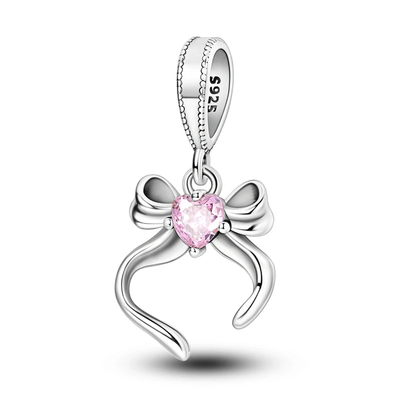 925 Sterling Silver Animal & Floral Charms for Bracelets – Cat, Sunflower & More