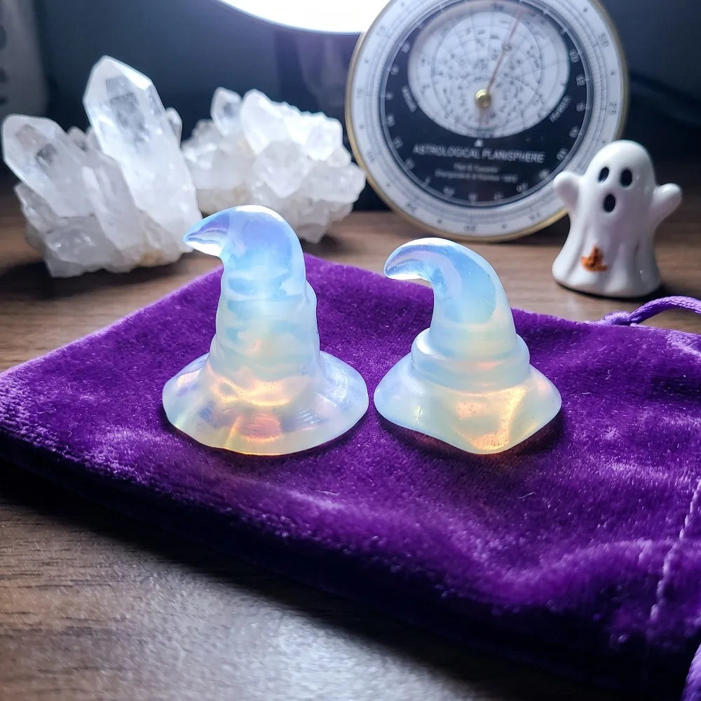 Mini Witch Hat Ornament | Crystal-Inspired Décor