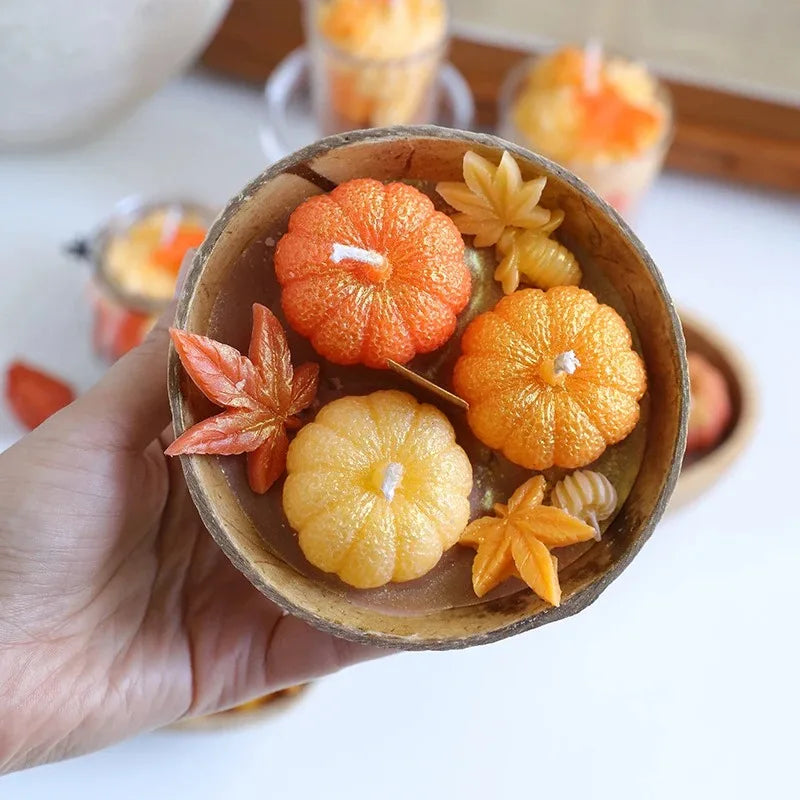Pumpkin Spice Soy Wax Candle | Halloween & Autumn Aromatherapy | Handmade Room Decor Gift
