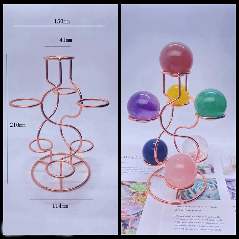 Crystal Ball Display Stand | Metal Sphere Holder in S & L