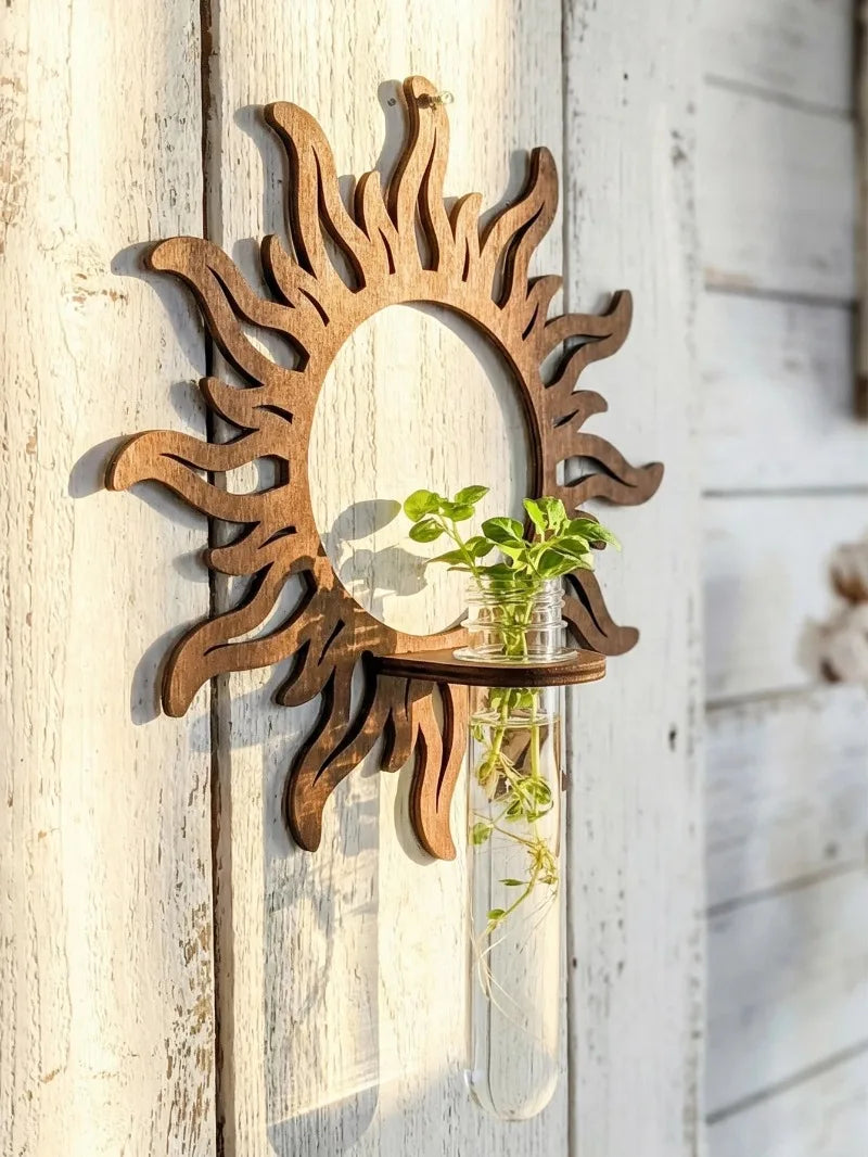 Wooden Wall Propagation Station | Sun, Jellyfish & Lantern