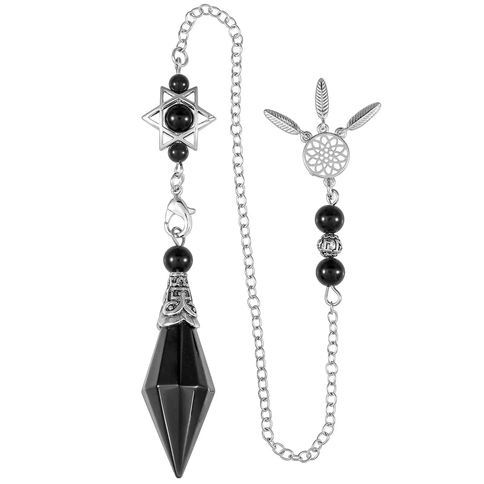 Crystal Pendulum with Dreamcatcher Chain