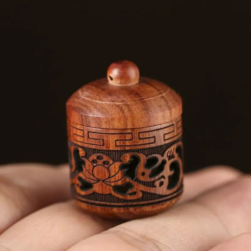 Hollow Carved Wood Aromatherapy Diffuser | Boho Fragrance Decoration