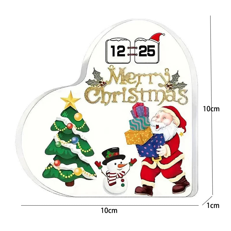 Christmas Heart Desktop Ornament with Stand