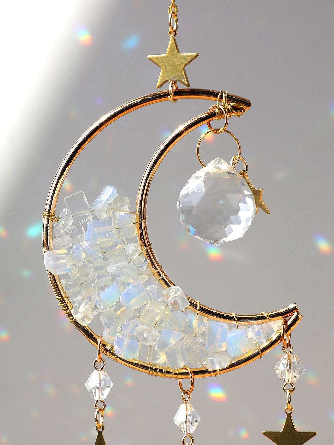 Crystal Moon Suncatcher