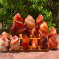 Carnelian Flame Crystal Tower