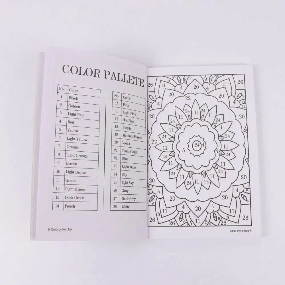 Color By Number Coloring Book for Adults – 80 Pages of Mindful Art