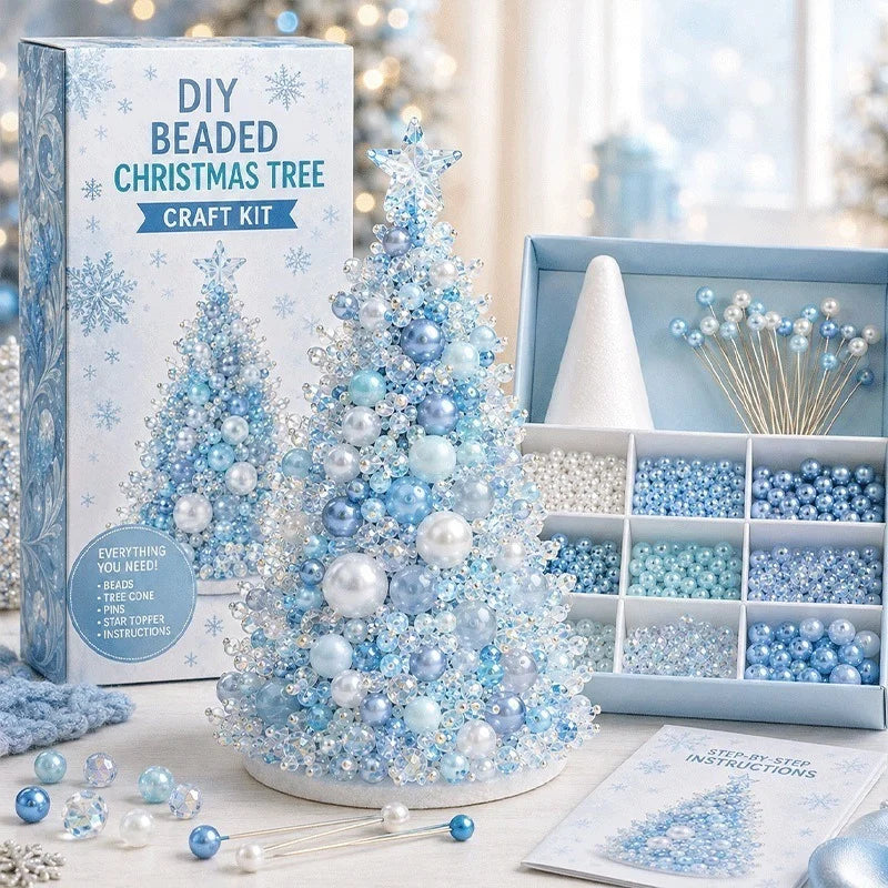 DIY Beaded Holiday Tree Kit | Christmas & Halloween Styles