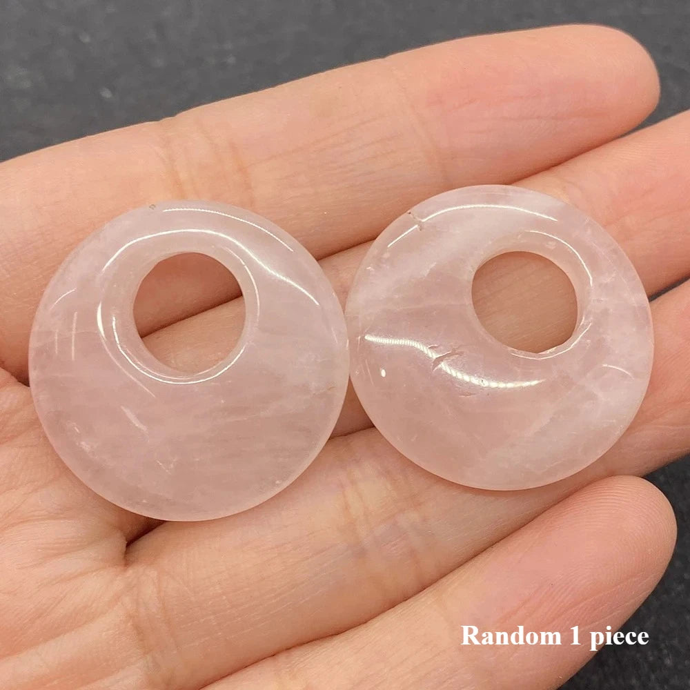 Crystal Light Energy Pendant Trio — White Quartz, Rose Quartz & Amethyst